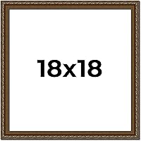 Vista 304 de Marco de fotos completo de madera dorada envejecida de 16 x 20 pulgadas con plexiglás acrílico UV, parte trasera de tablero de espuma y accesorios