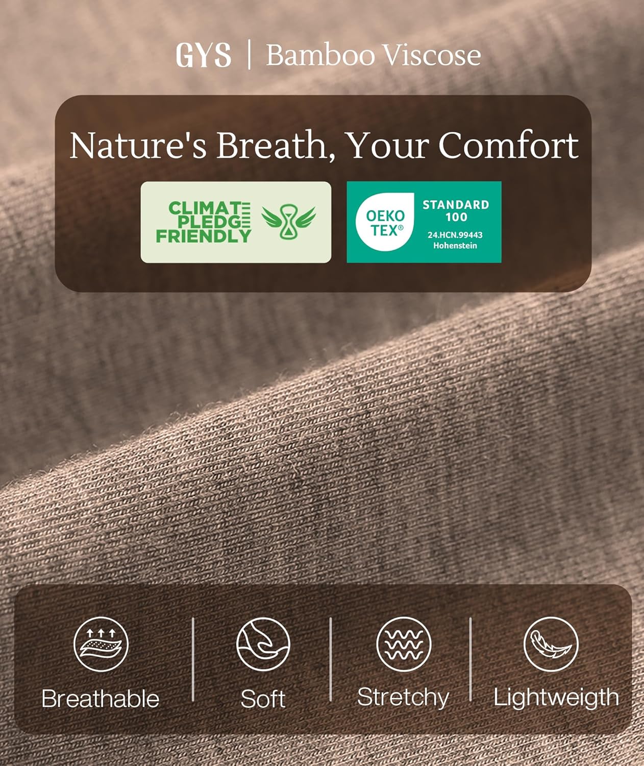 GYS Bamboo Viscose Women's Pajama Set Short Sleeve 2 Piece Soft Sleep Sets for Women - Image 6