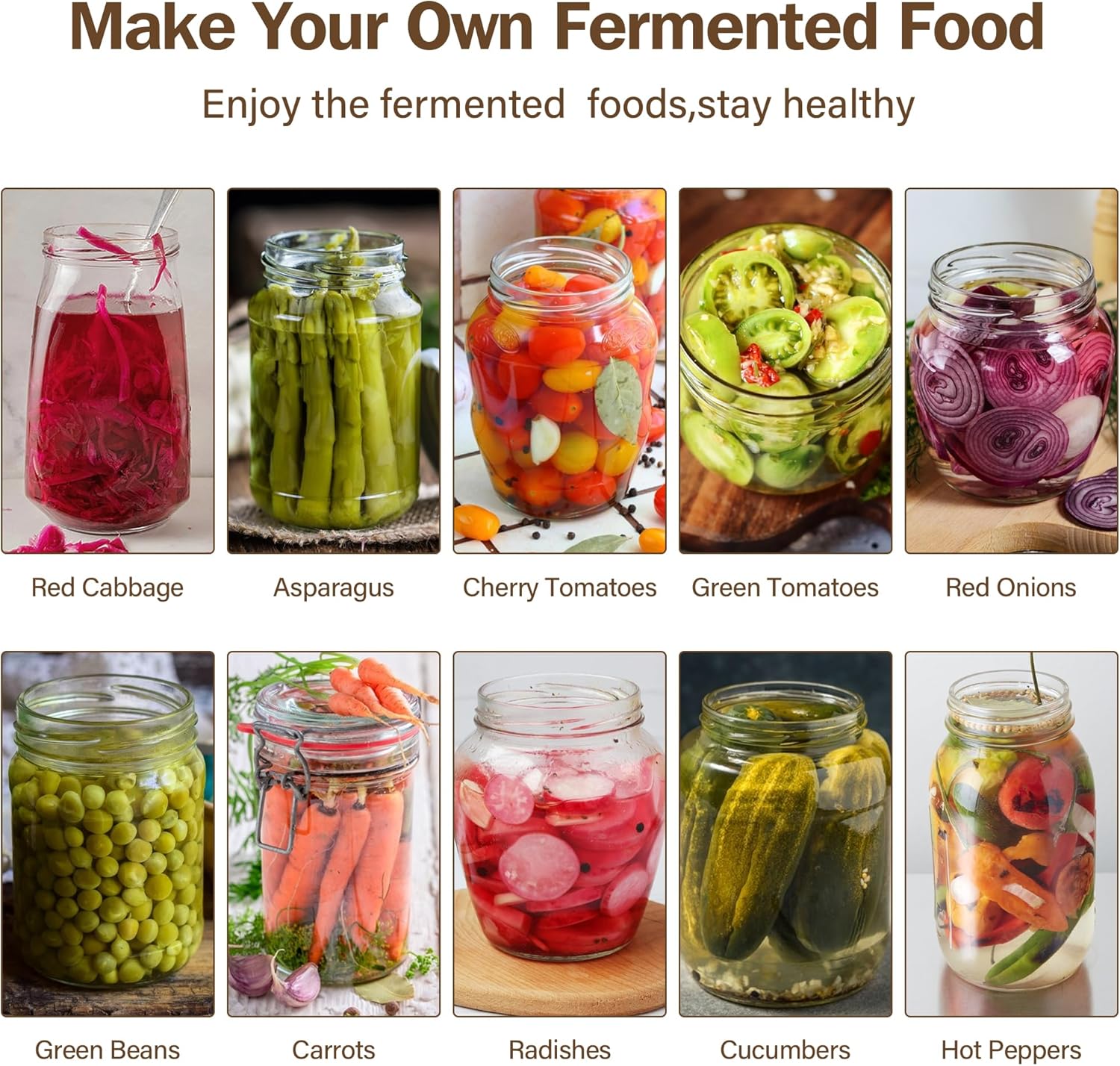 Fermentation Weight Glass 4 Pack for Wide Mouth Mason Jar-Easy Grip Handle Fermenting Weights for Pickling -7Oz 2.75inch Canning Weights for Fermenting - Image 6