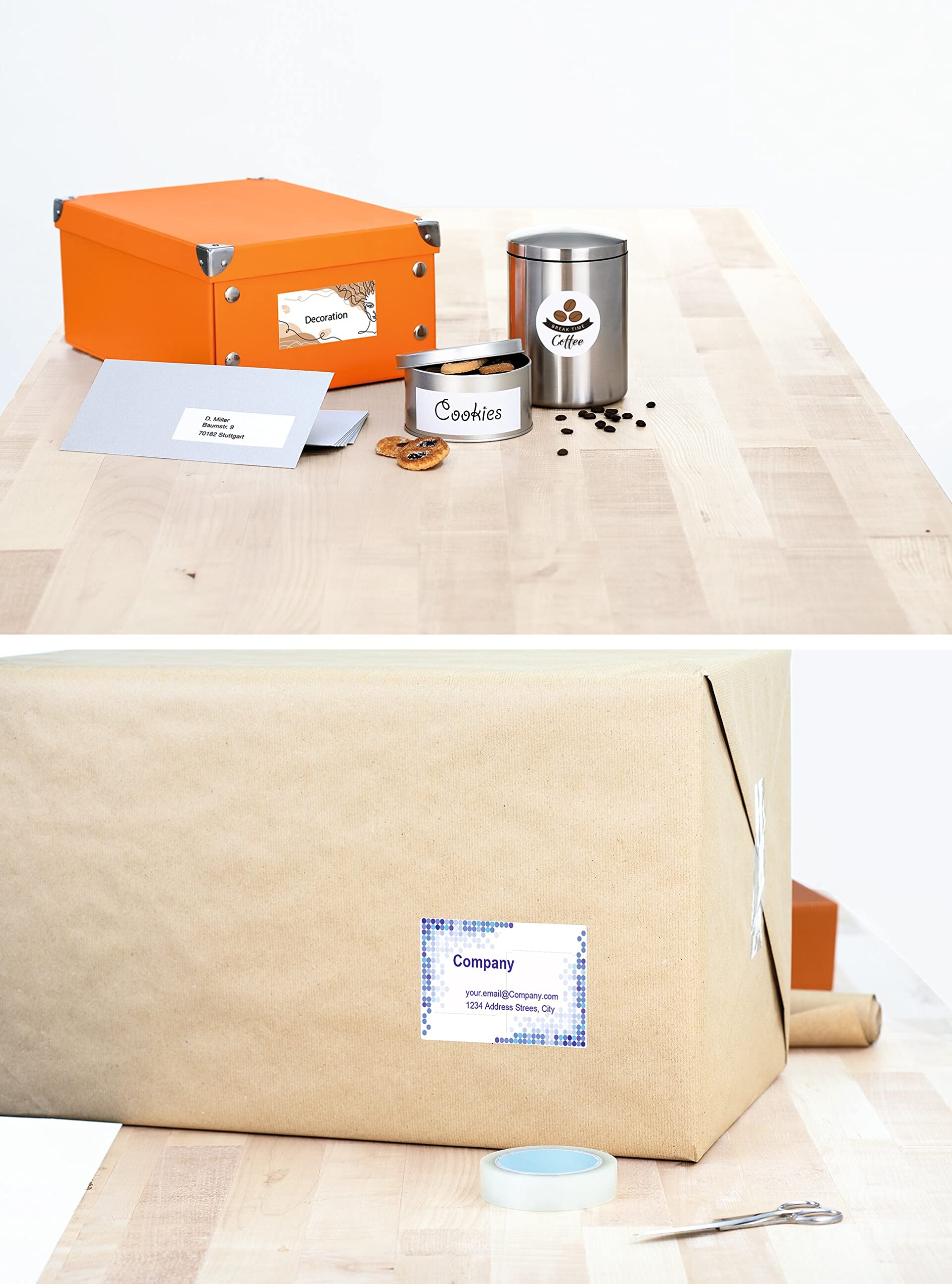 HERMA 10733 etykiety z recyklingu, DIN A4 (105 x 48 mm, 80 arkuszy, papier z recyklingu, matowe) samoprzylepne, do zadrukowania, trwałe naklejki adresowe, 960 etykiet samoprzylepnych, naturalna biel