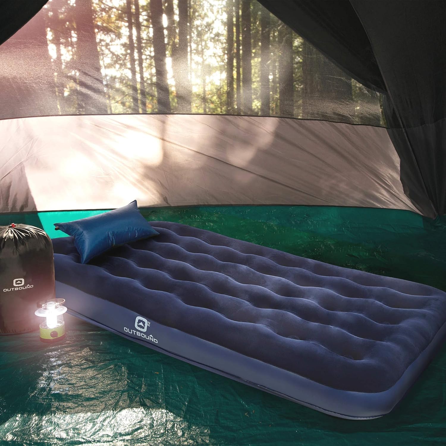 outbound queen single high airbed
