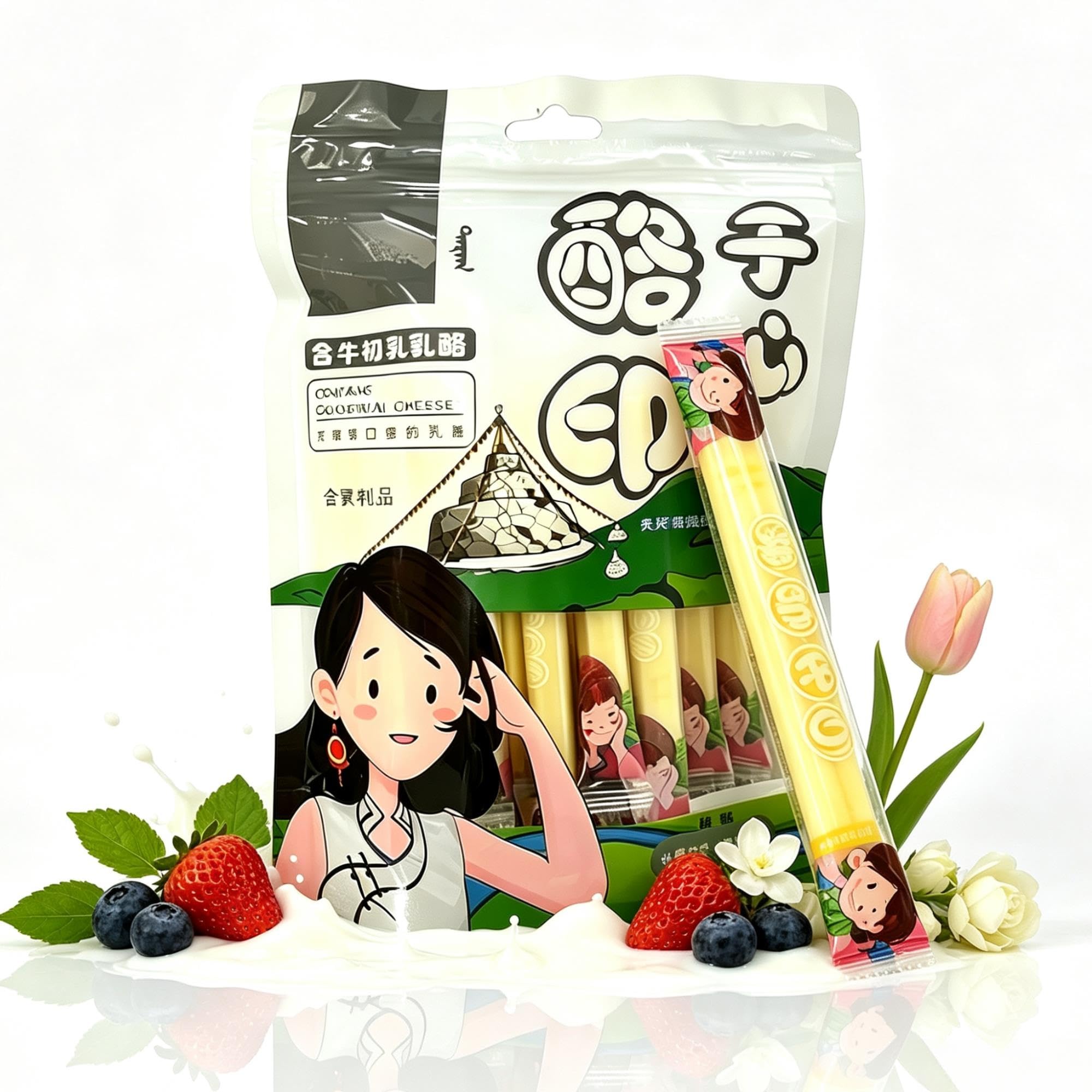 Präbiotische Milchsticks 500 g, einzeln verpackt, milchiger