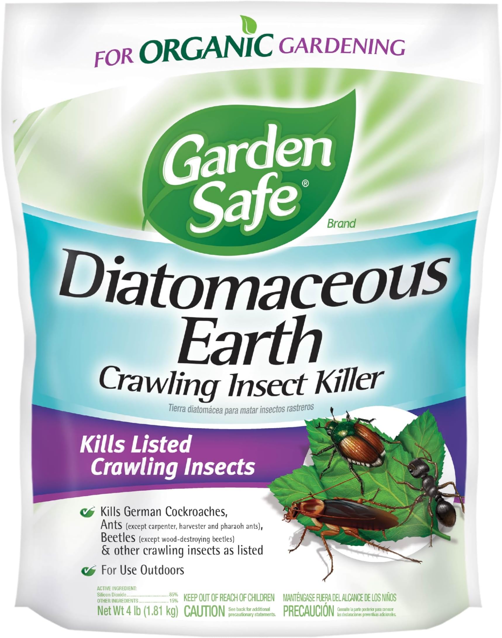 Garden Safe Crawling Insect Killer Containing Dust, 4lbs