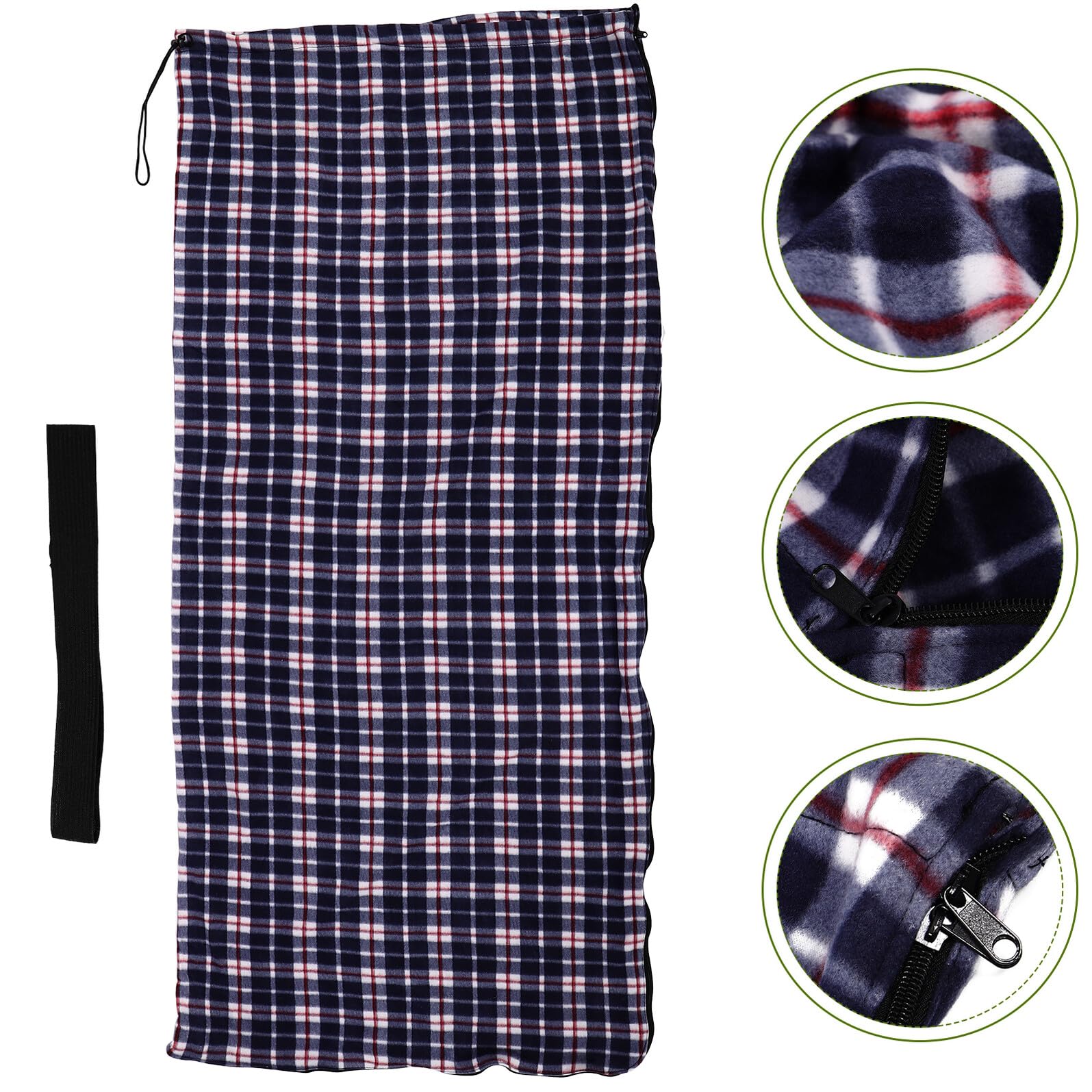 GALPADA Leichter Warm und Komfortabel Fleece Schlafsack für Erwachsene Vielseitiger Outdoor und Indoor Schlafsack für Wandern und Picknicks