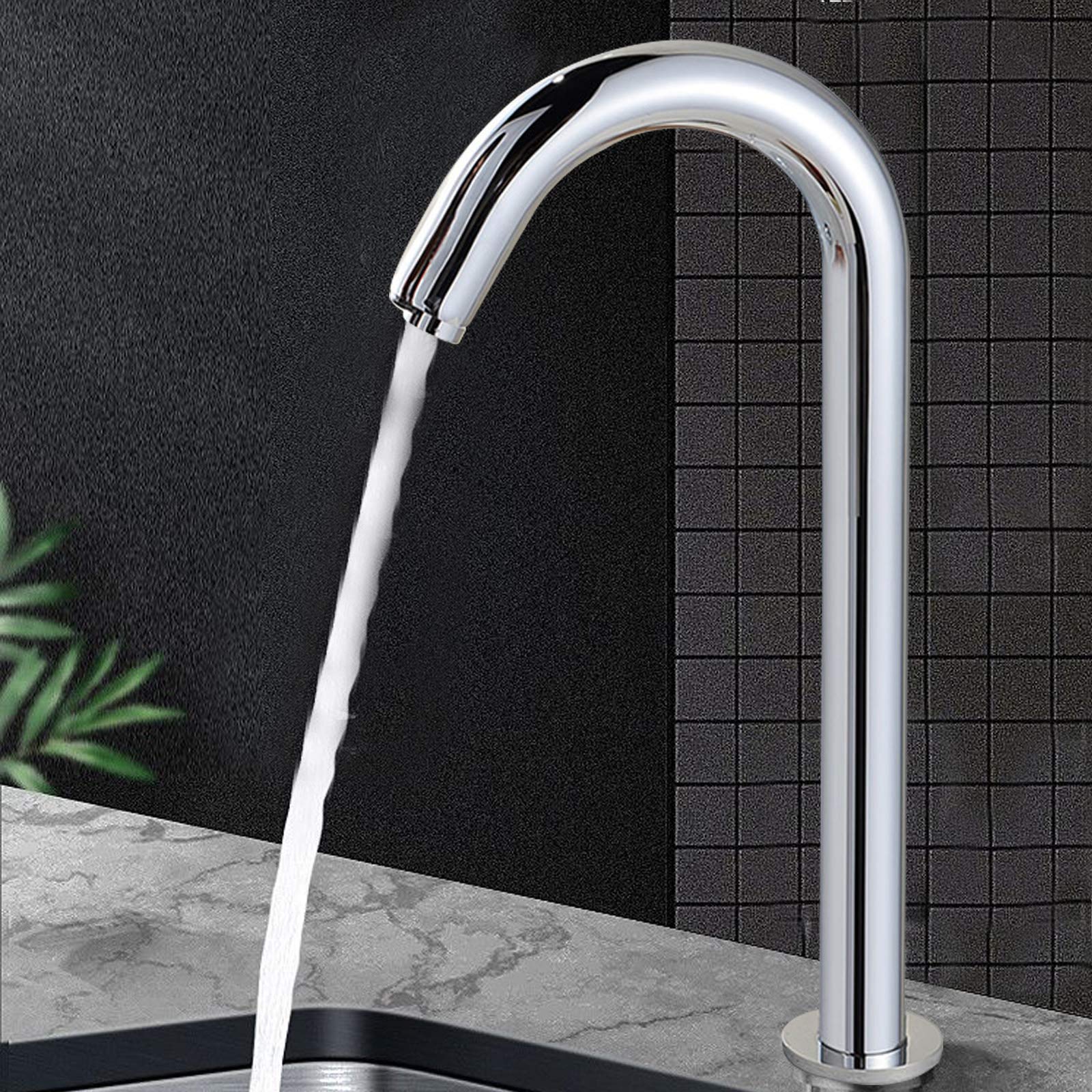Robinet de lavabo à capteur infrarouge automatique - Sans contact - Avec boîte de commande - Robinet de cuisine sans contact avec capteur automatique