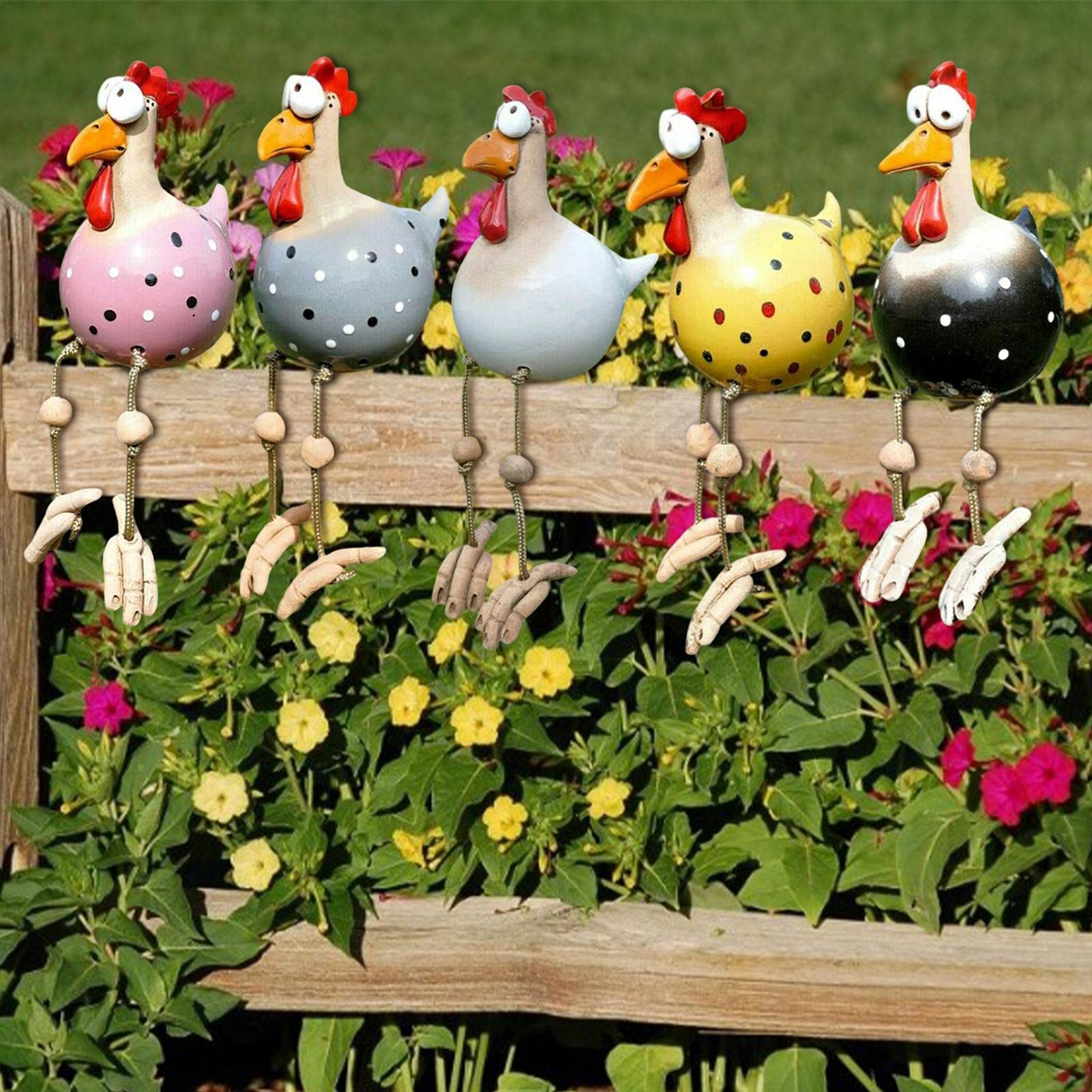 Sunnydays Tuin decoratie Haan/kippen beeld - 34 x 36 cm - buiten | Leen