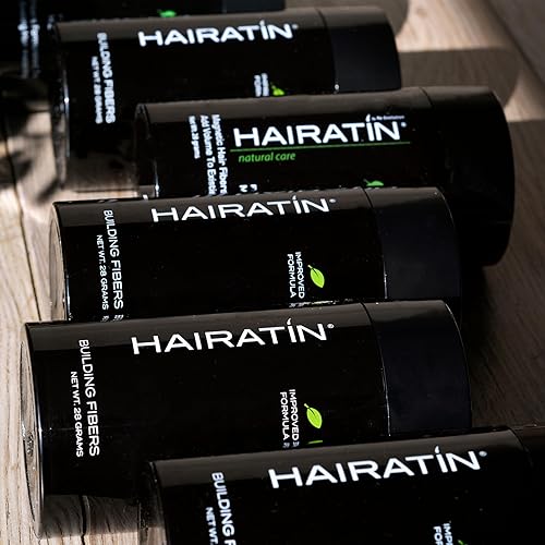 Miniatura 6 de HAIRATIN - Fibras de construcción para cabello adelgazante, castaño medio, 28G  Logra resultados más completos y de aspecto natural, oculta