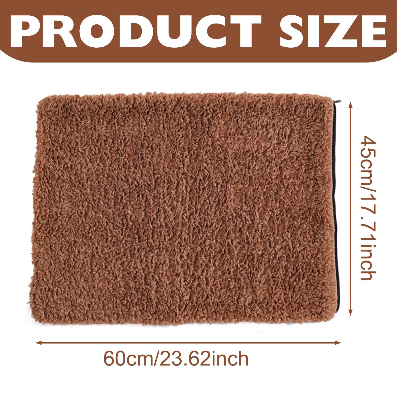Coussin Chauffant pour Chat, Tapis pour Chien Tapis Hiver Thermique, TapisChien Auto-Chauffant, Coussin Chien Rétention de La Chaleur, Matelas Chien pour Chatons Chiots(60 * 45CM)