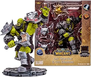 McFarlane Toys - World of Warcraft Orc: Warrior/Shaman (Rare) 1:12 Scale Posed Figure