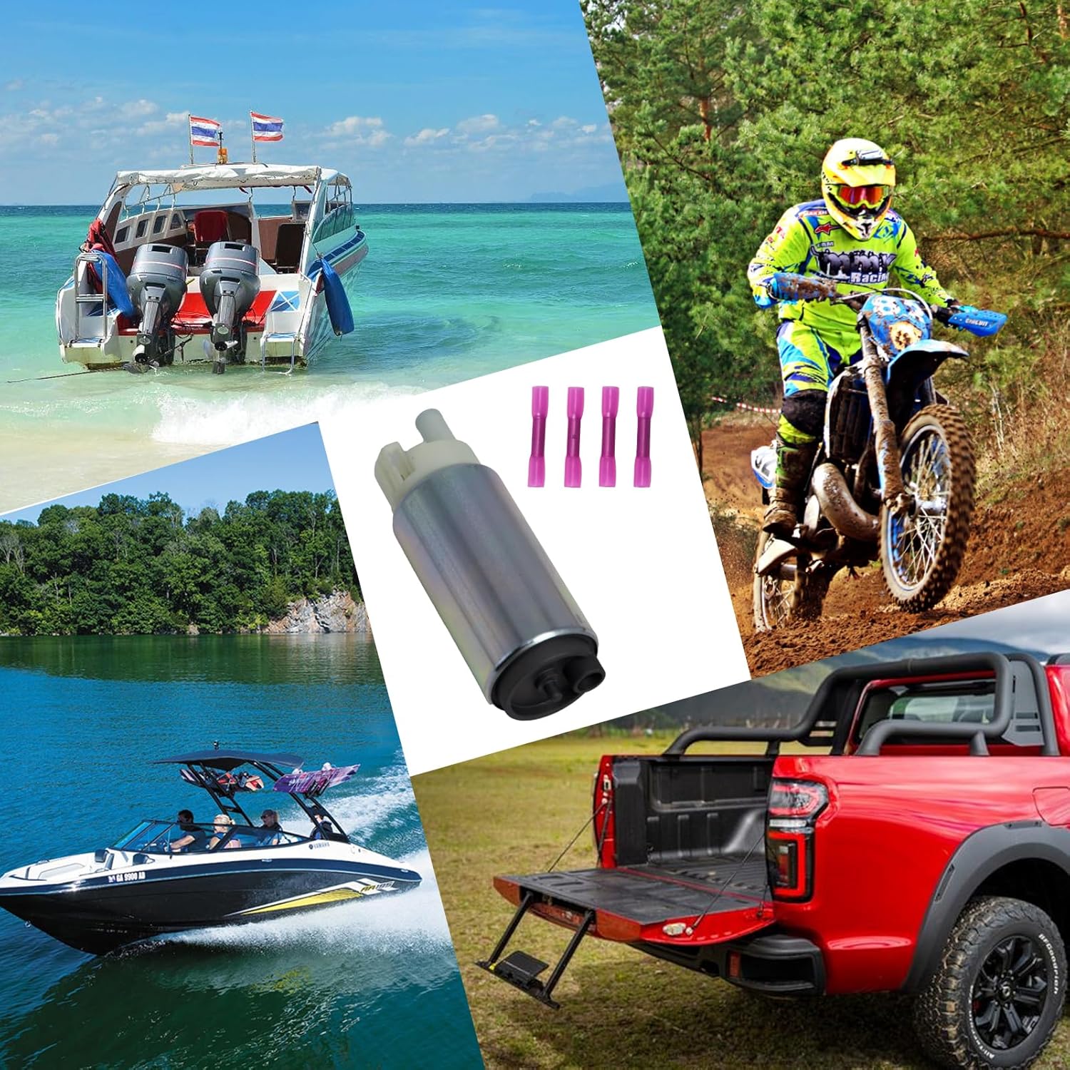 Fuel Pump with Pressure Regulator and Strainer for Yamaha Outboard F115 HP EFI MODELS 2000-2023 68V-13907-00-00 68V-13907-02-00