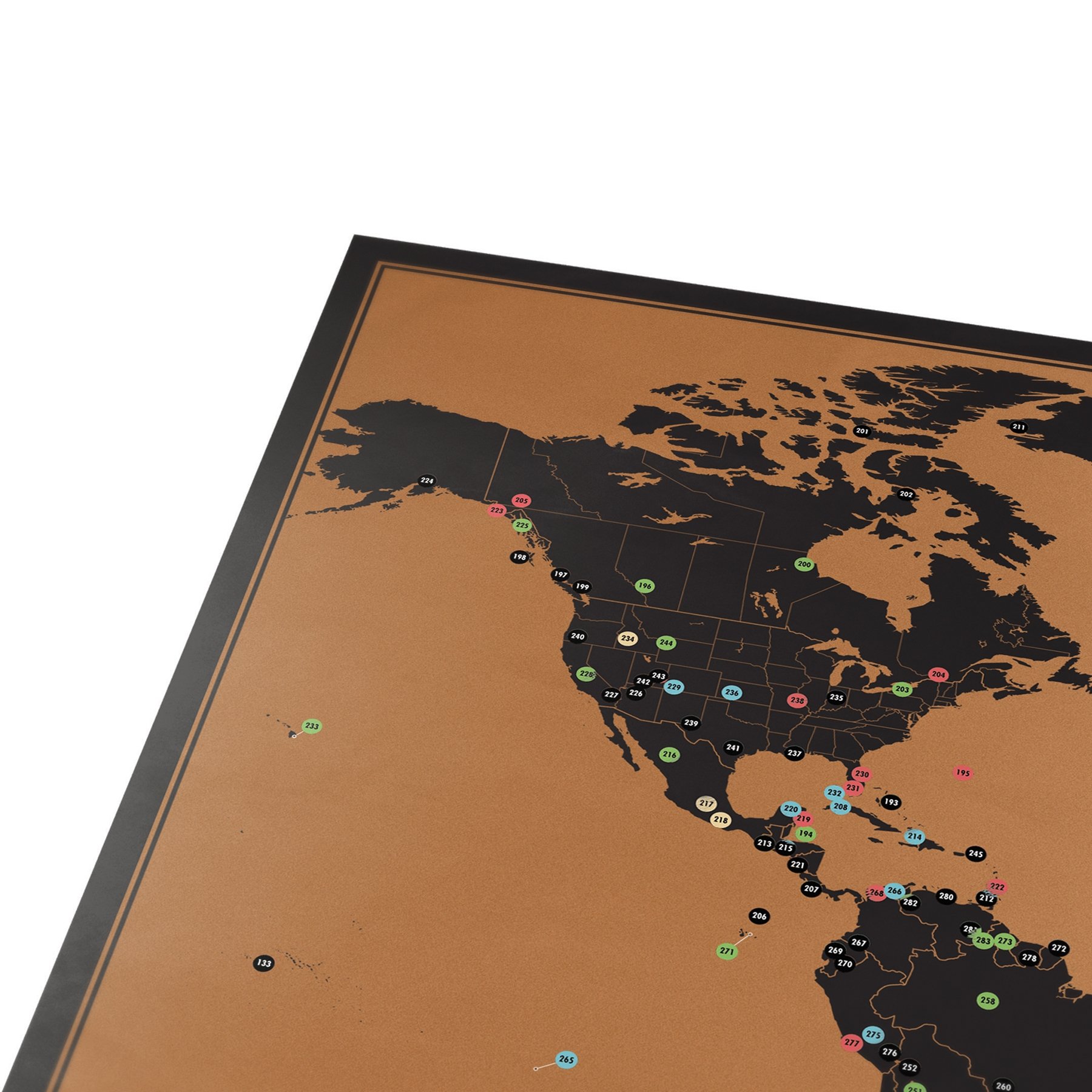 Adventure World Scratch Map World Scratch Off Map Unique & Colorful