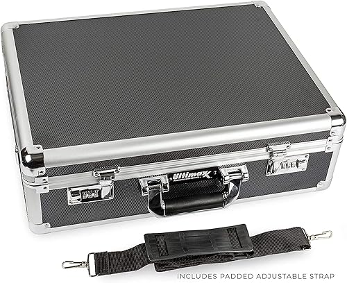 Miniatura 3 de Ultimaxx Estuche rígido de aluminio mediano con espuma precortada para viajes y almacenamiento de drones, equipo y equipo para todos los modelos DJI