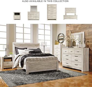 Signature Design by Ashley Tall 5-Drawer Dresser Chest of Drawers, White