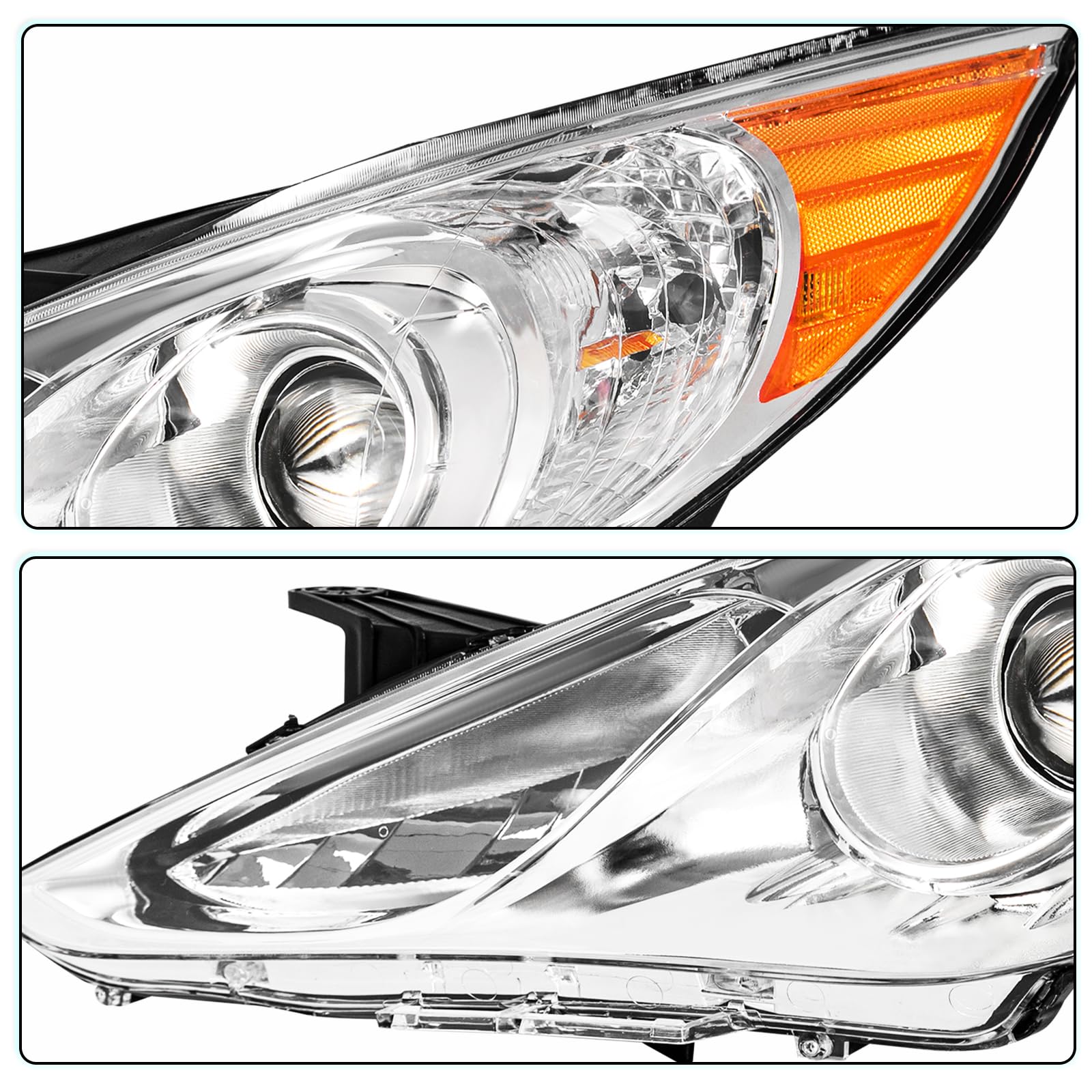 Faro Lateral Izquierdo De Halógeno Para Hyundai Sonata 2011-2014 – Incluye Bombilla Y Directo