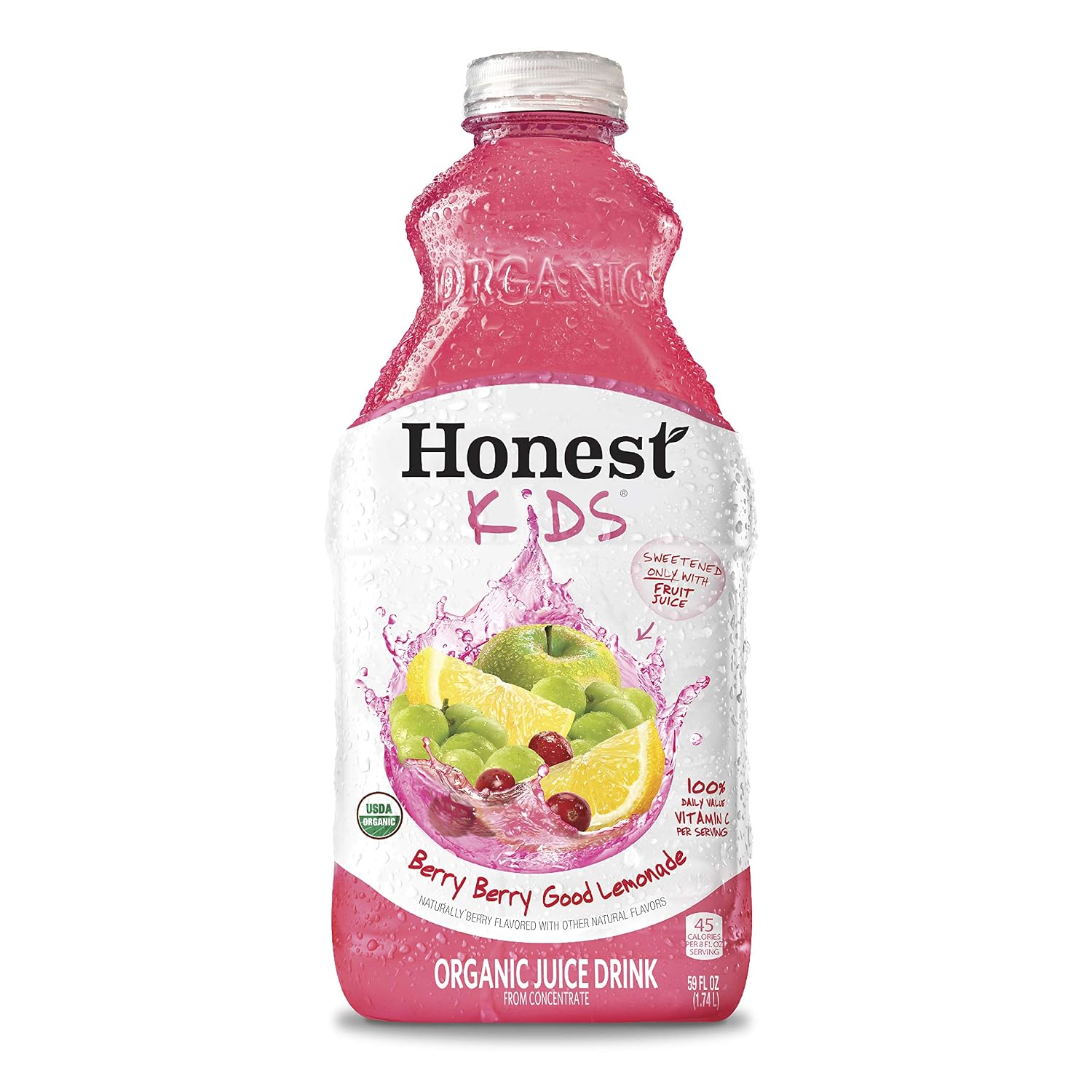 Honest Kids Berry Berry Good Lemonade Organic Fruit Juice Drink, 59 fl oz