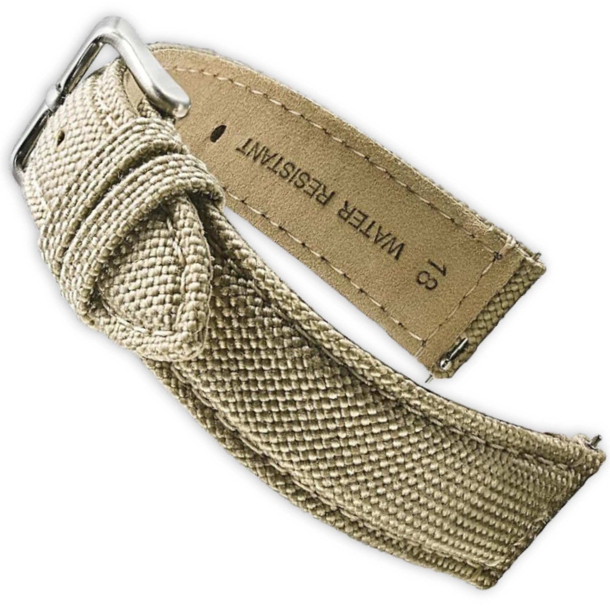 Cinturino per orologio in tessuto Cordura Alpine, cinturino di ricambio a sgancio rapido, rivestimento posteriore impermeabile, cinturino in pelle per donne e uomini, compatibile con cinturini