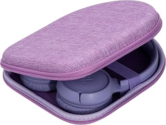 Ginsco Case Compatible with JBL Tune 510BT/520BT/500BT with Sony WH-CH520/510, Ultra-Slim Hard Shell Headphone Case for On Ear Headphones Purple