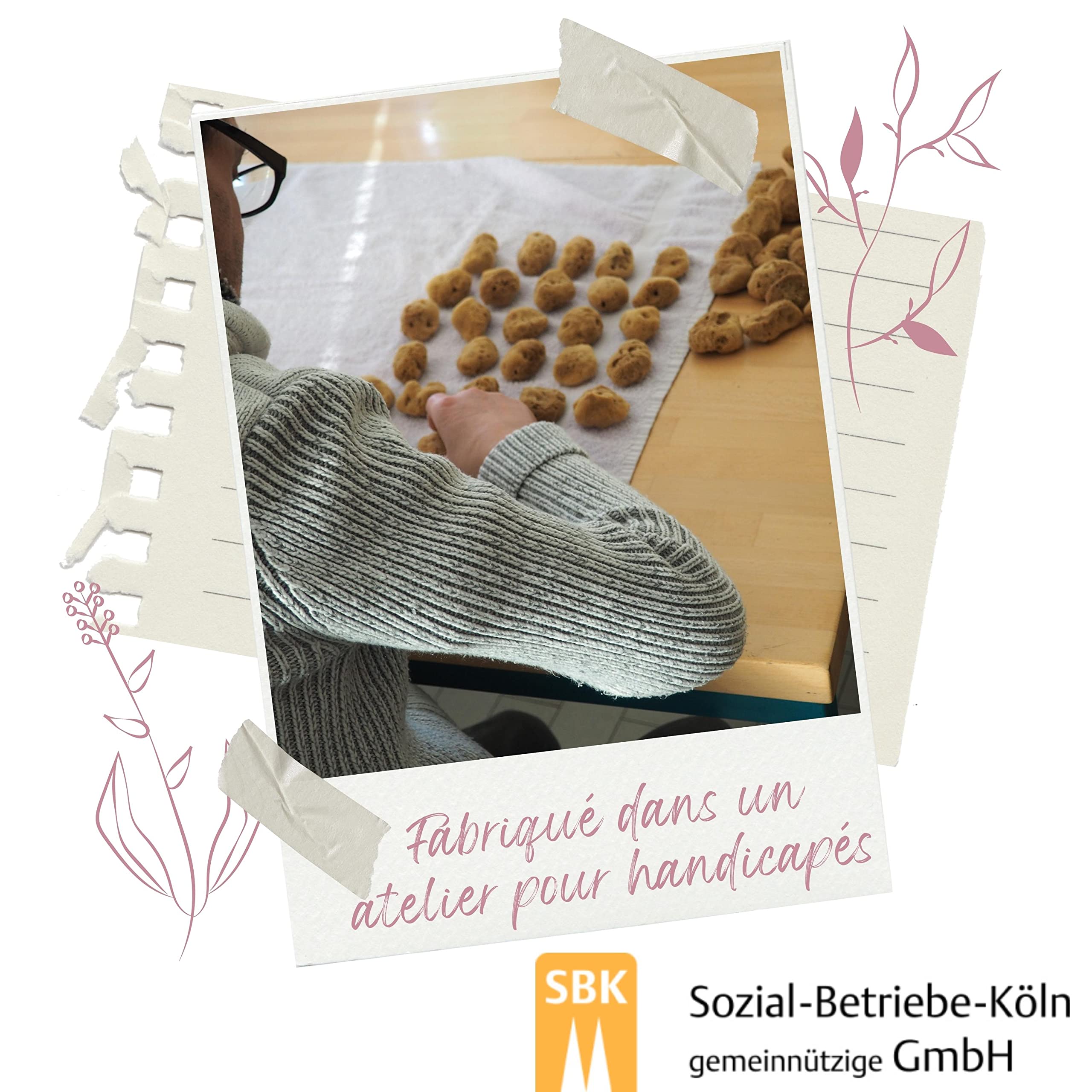 tom&pat® Éponge menstruelle avec fil • en éponge naturelle • alternative aux tampons • lavable et réutilisable • Dermatest excellent • boîte de voyage • qualité premium Grèce (Taille M, 3 x 5-7 cm)