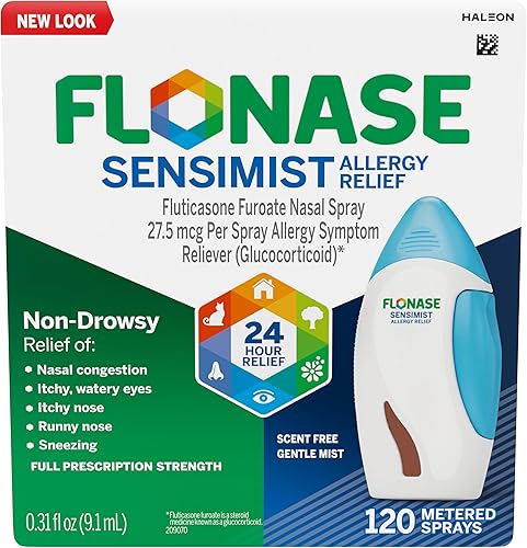 Spray nasal que alivia la alergia Flonase Sensimist, 1, 1