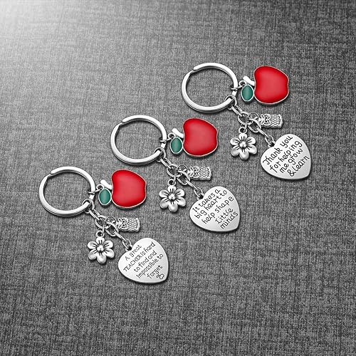 Miniatura 7 de Regalos de agradecimiento a profesores para mujeres, regalo de Navidad para profesores, regalo de San Valentín, llavero de agradecimiento