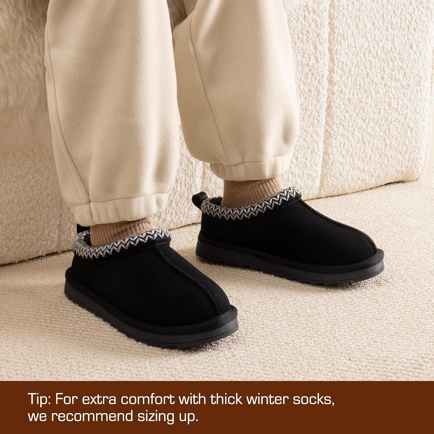 DREAM PAIRS Girls Boys Slippers Kids House Fuzzy Indoor Outdoor FuzzyEasy Kid's Slip-on Slipper for Little Kid Big Kid