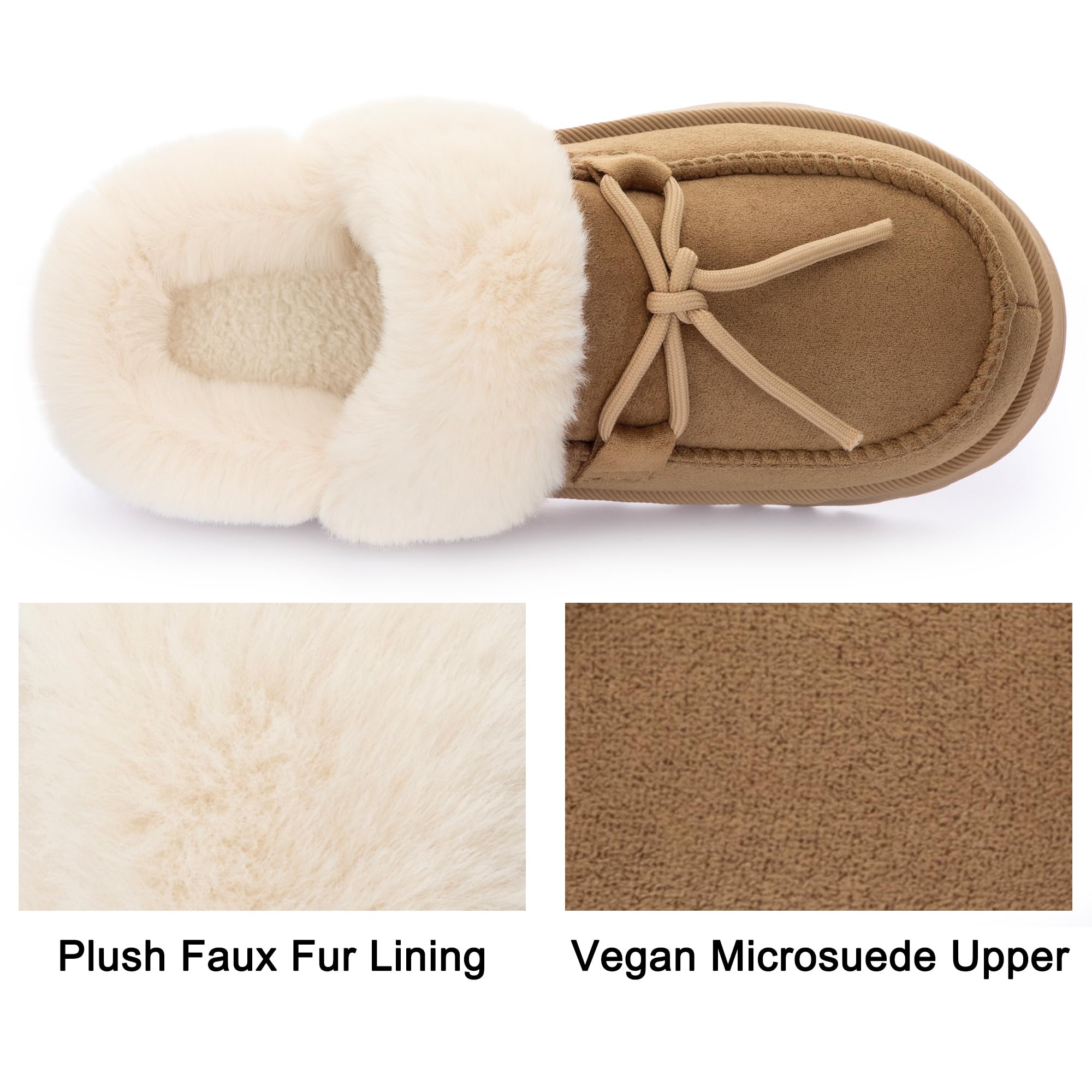 RockDove Pantofole da donna in microsuede con piattaforma in memory foam con suola interna/esterna