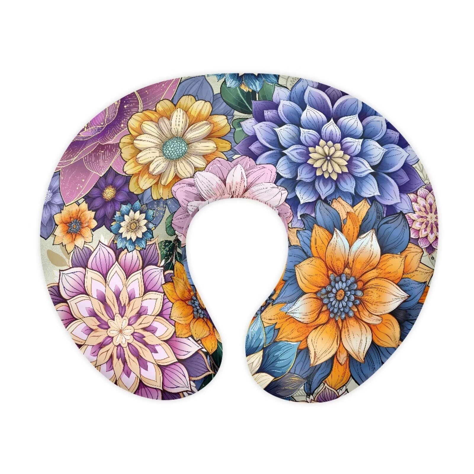 Nopersonality Mandala Flower Pillow Cover for Infant Snug, Removable Breastfeeding Pillow Slipcover for Baby Boy Girl, Durable Neutral Breastfeeding Pillow Cover