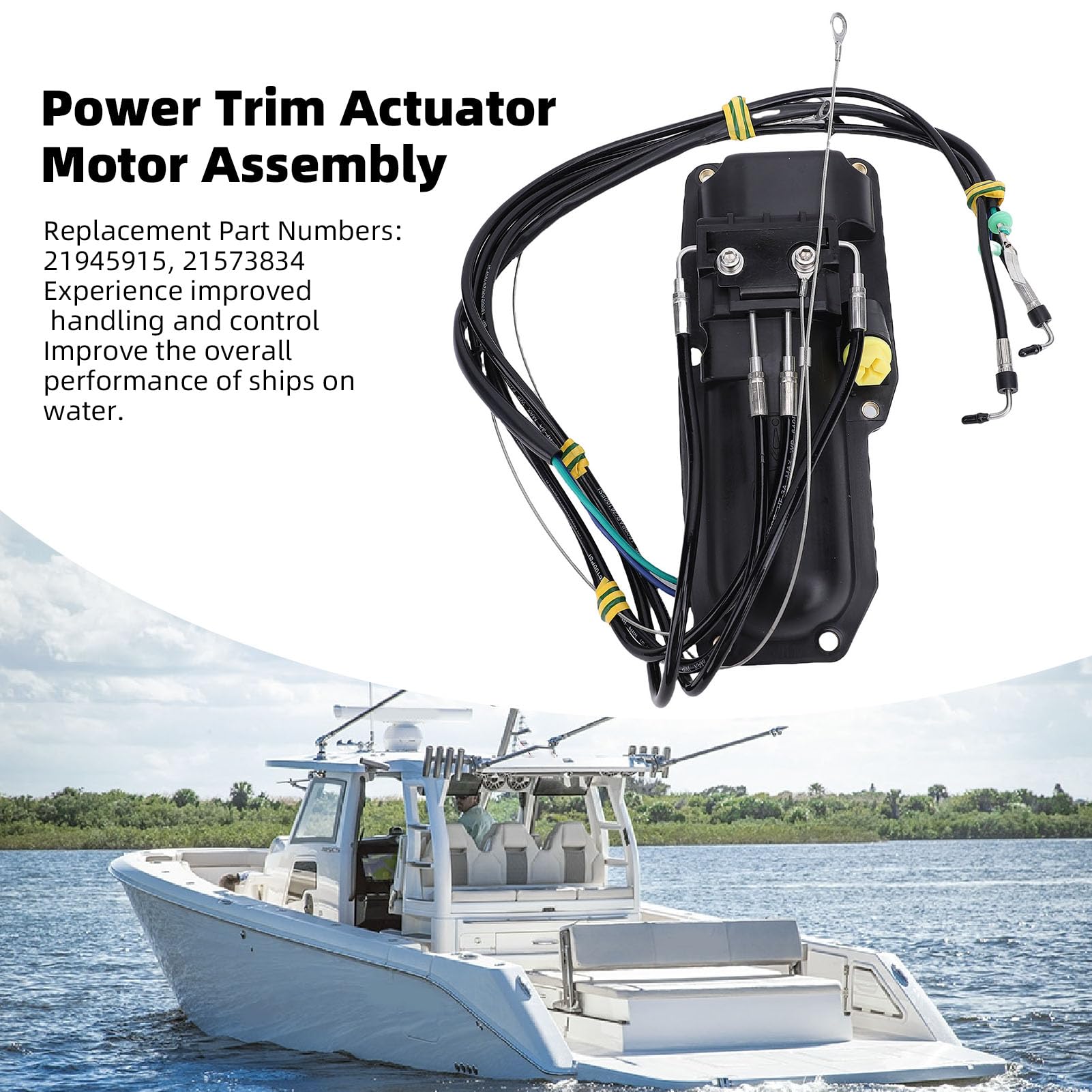 Kit Completo Gruppo Motore Attuatore Pompa Inclinazione Power Trim Sostituzione Senza Problemi per Materiali di Alta qualità DPS-B OX