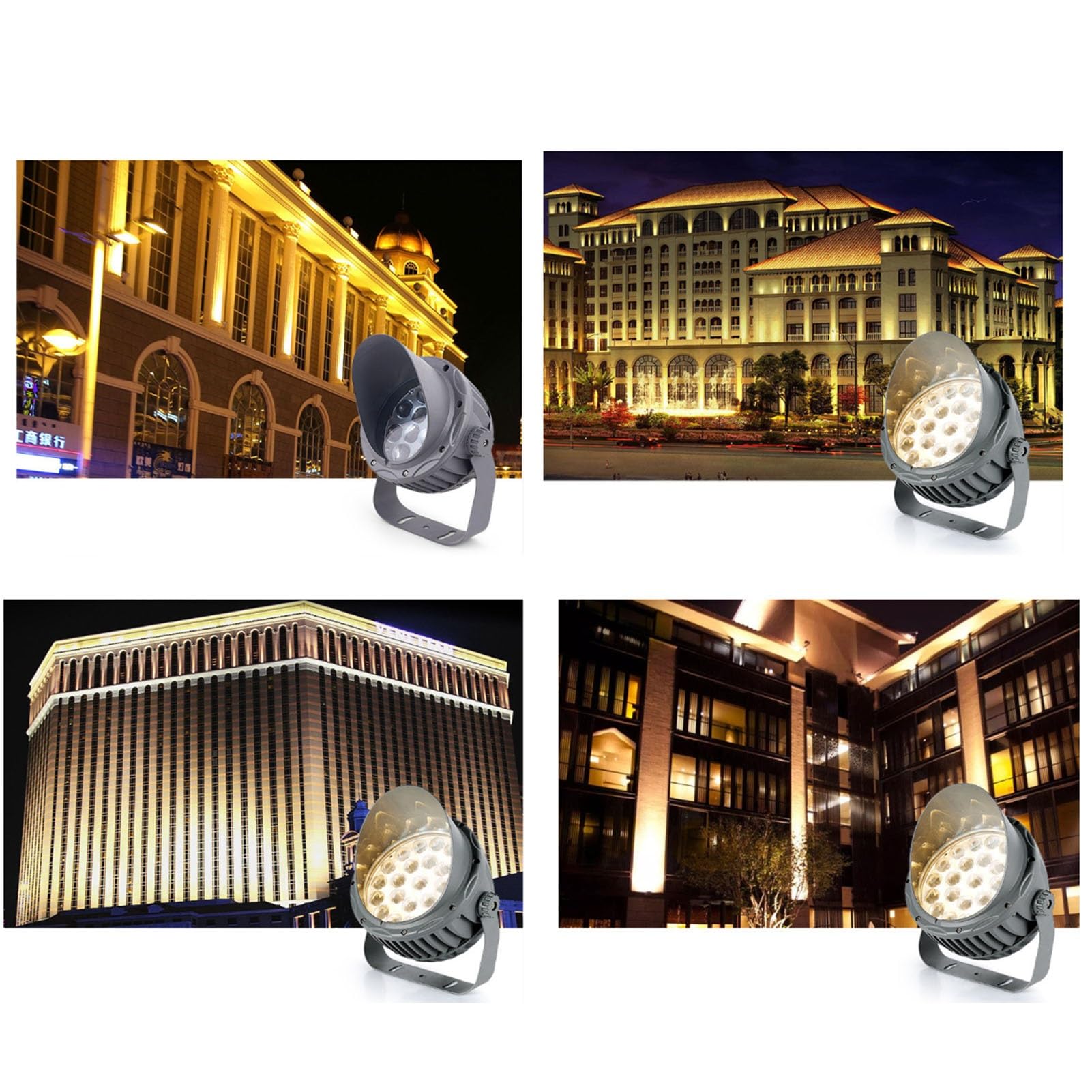 Foco Giratorio - Luces LED De Suelo, Foco LED De Haz Largo De 110-240 V, Luz Exterior Impermeable IP65, Focos De Haz Largo, Luz De Pared De Luz Estrecha(Warm White,60W(ac110-240V))