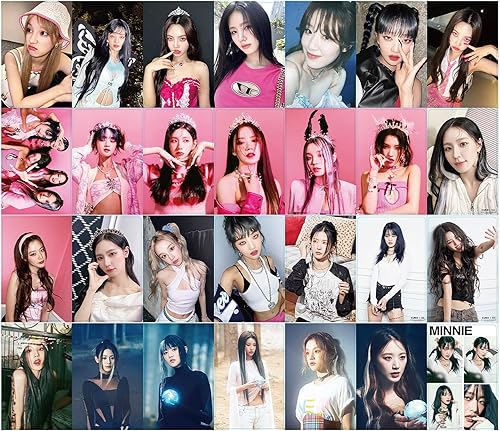 Miniatura 3 de (G) I-DLE - Juego de tarjetas fotográficas KPOP de 55 piezas, álbum I Feel Lomo para fanáticos de NEVERLAND para niños y niñas