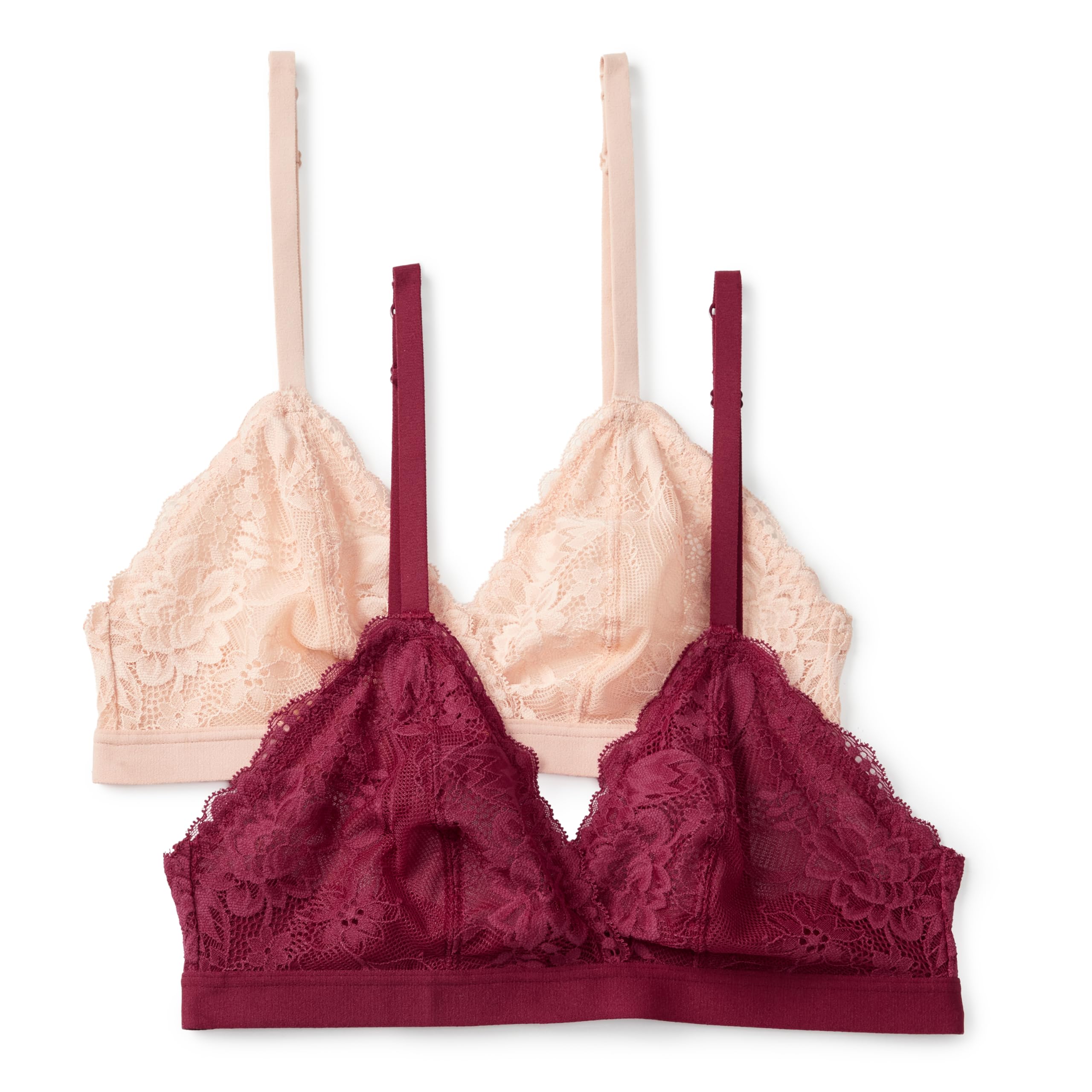 Amazon Essentials Damen Dehnbarer Triangel-BH Mit Galloonischer Spitze Ohne Futter