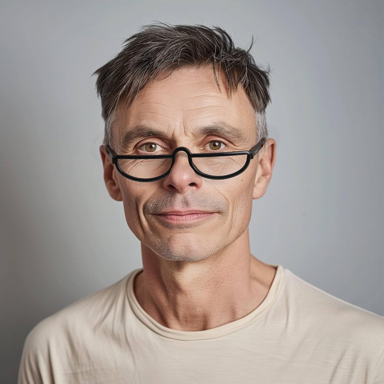 LONDON MOLE® Brainy reading glasses | Cool half moon shaped readers | Unisex | Spring hinges - Image 4