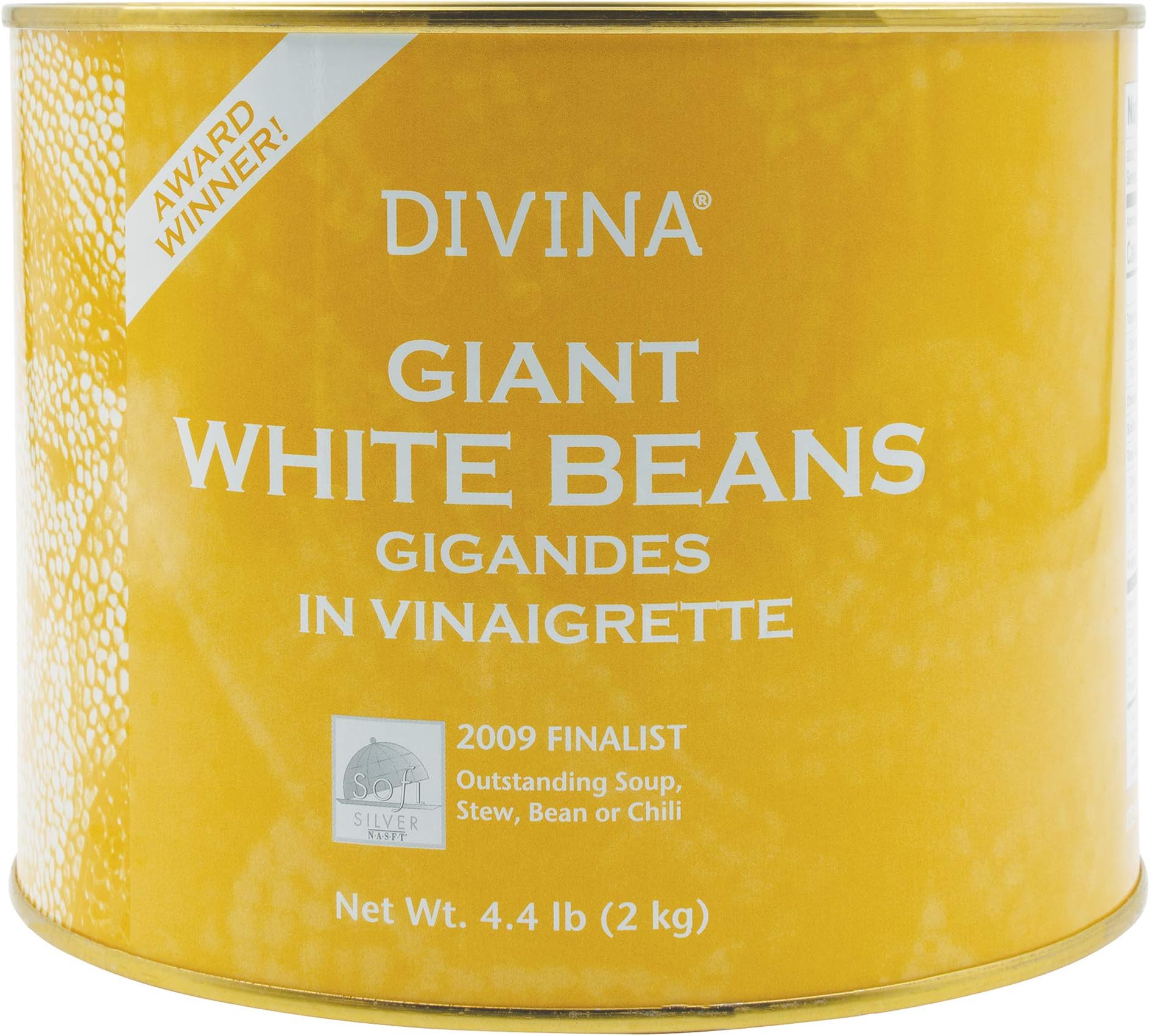 DIVINA Giant White Beans Vinaigrette, 4.4 Lb.