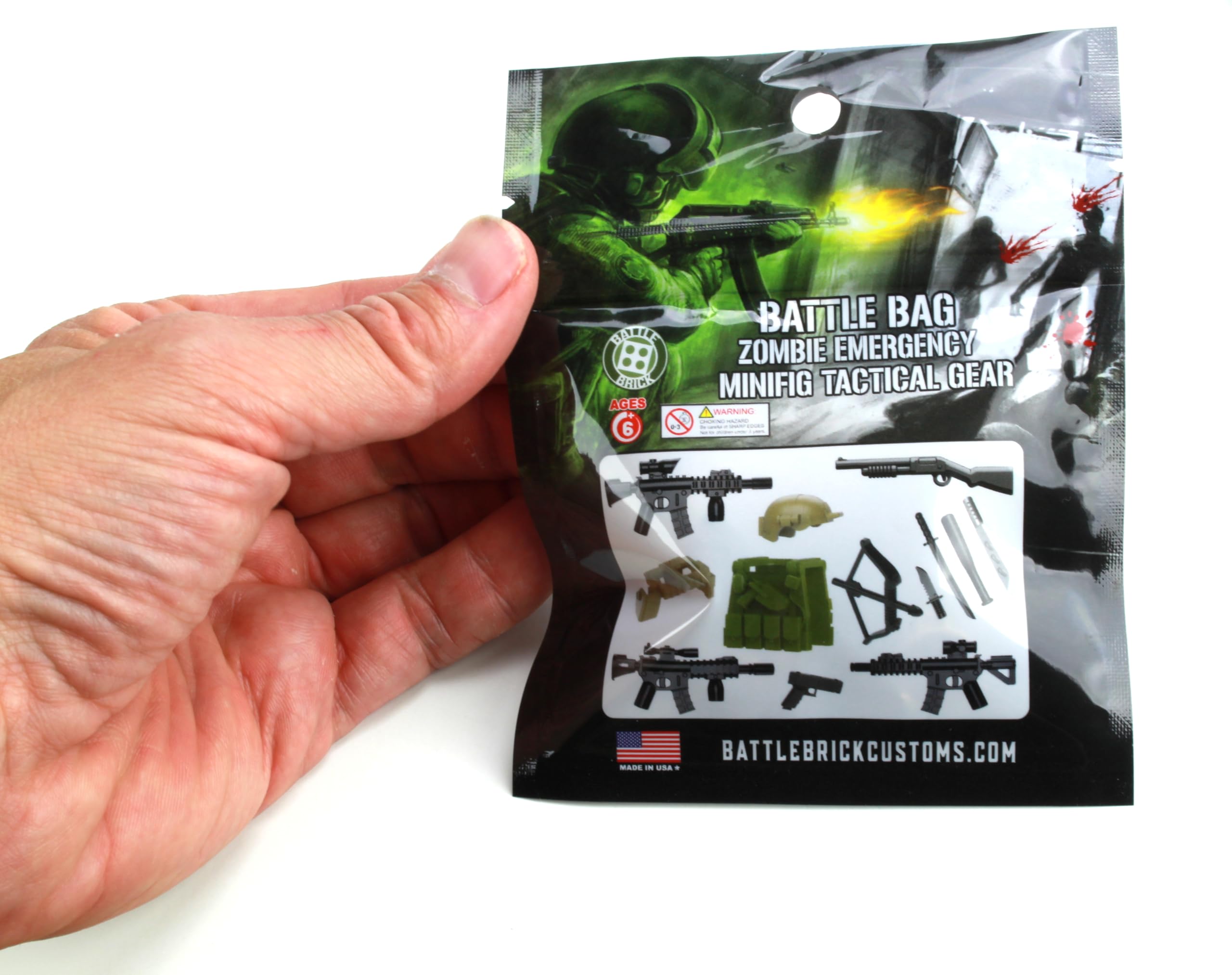 Amazon.com: Battle Brick Battle Bag Zombie Emergency Weapons Pack