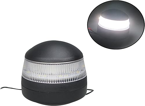 Pactrade Marine Torre de despertador LED de anclaje para barcos, luz de navegación redonda de 2-14 "de diámetro, 2 pulgadas de alto 10-30 v 2NM