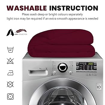 AATH COLLECTION Duvet Cover Set, Single To Super King Size Egyptian Cotton With Pillow Cases, 100% Long Staple Soft Cotton, Easy Closure (King, Brown