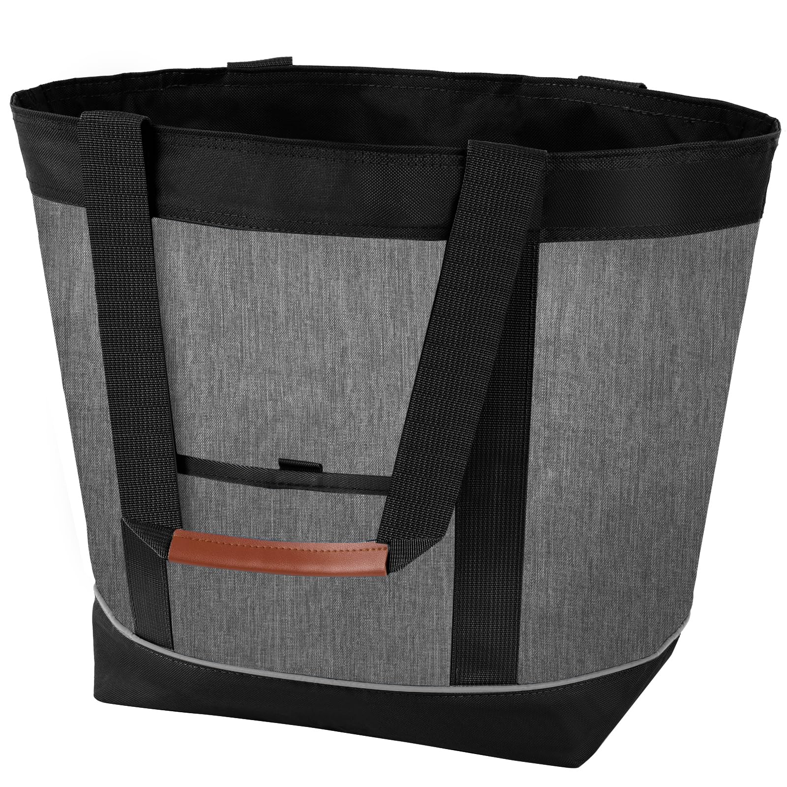 Insulated Cooler Bag, Reusable 30 Cans Insulated Bag, Soft Portable Grocery Bags for Shopping Food Travel Beach Camping