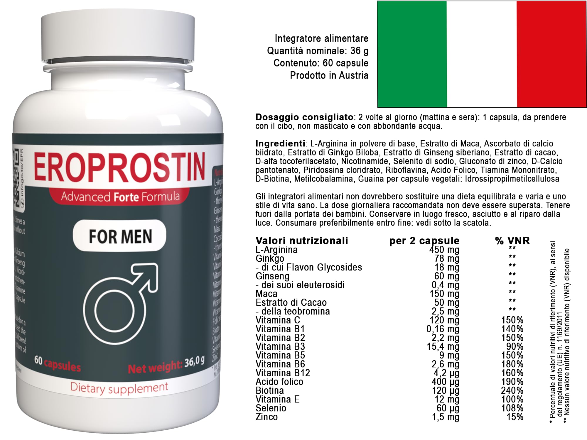 Per uomini – 180 capsule, confezione da 3