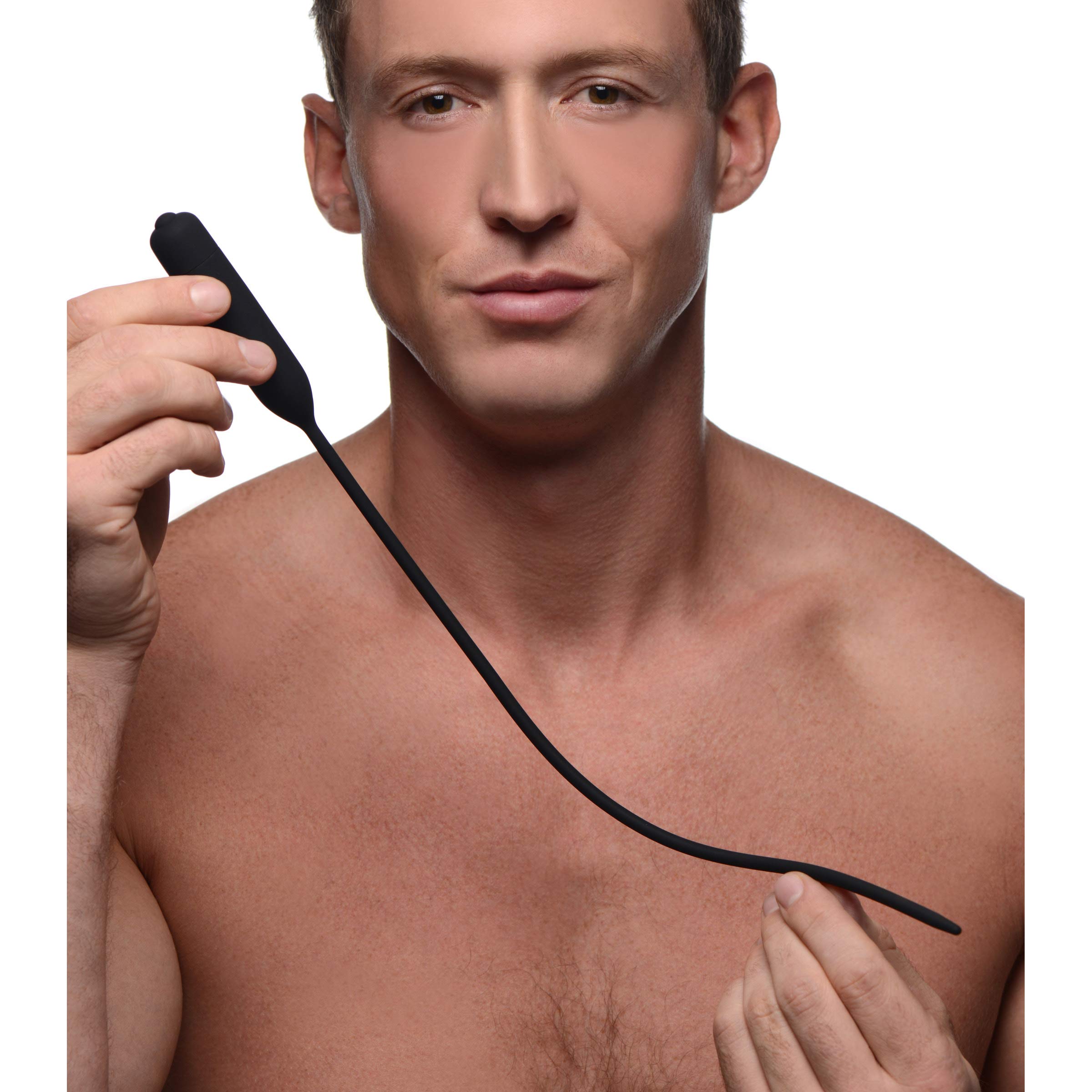 Master Series Dilatateur de Vibrateur en Silicone 10 Modes de Vibration Noir