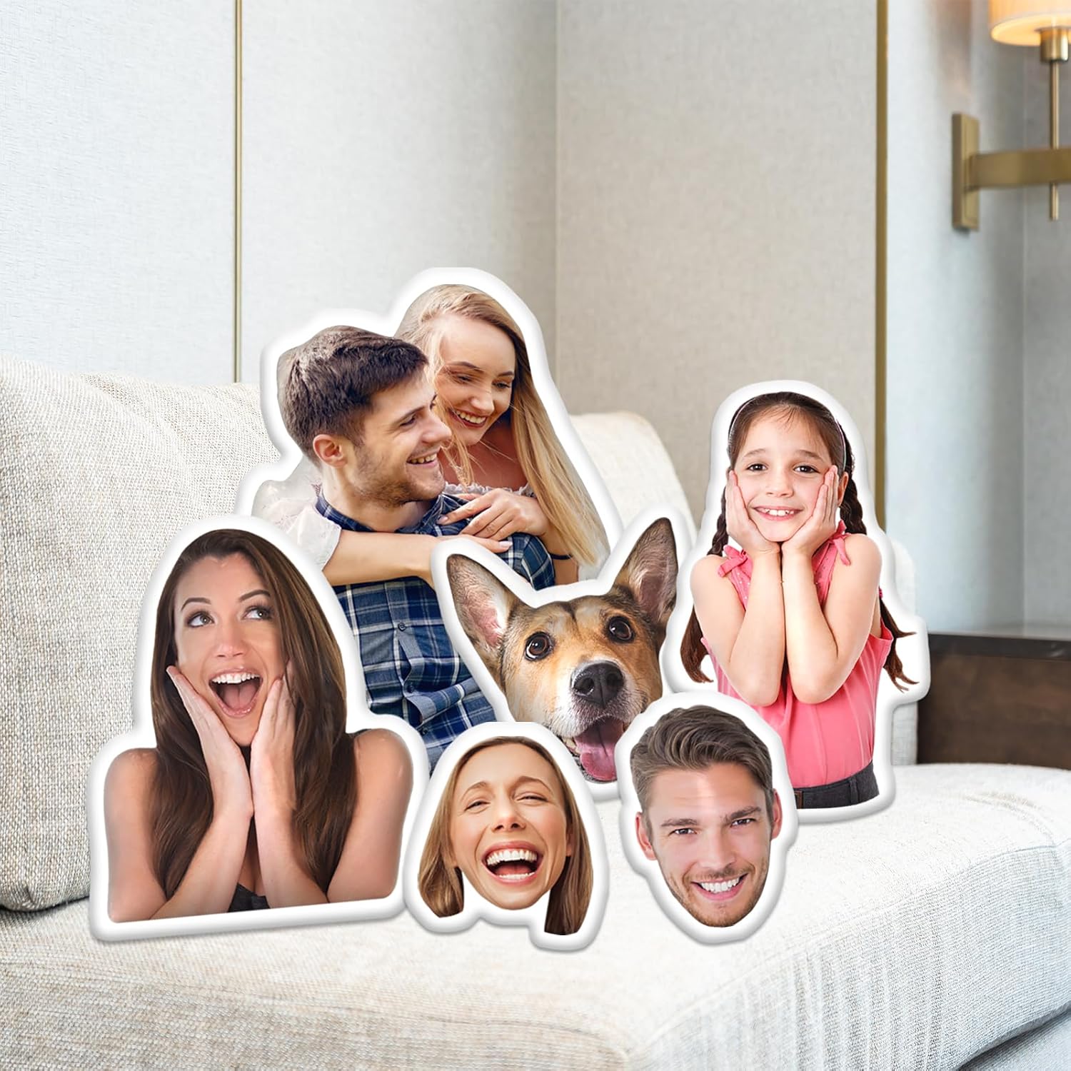 Custom Pillow Personalized Face Pillow for Pet Dog Cat Friend Gift for Birthday for Women Men Couples Customized Memorial Funny Gag Gifts 35 inch