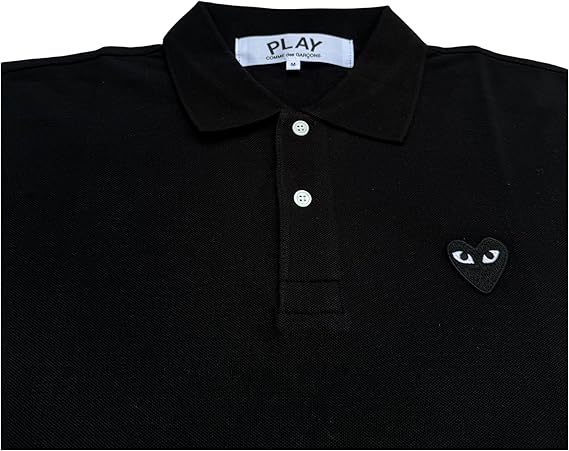 コムデギャルソン　ブラックポロシャツ CDG 新品 シーディージー コムデギャルソン COMME des GARCONS