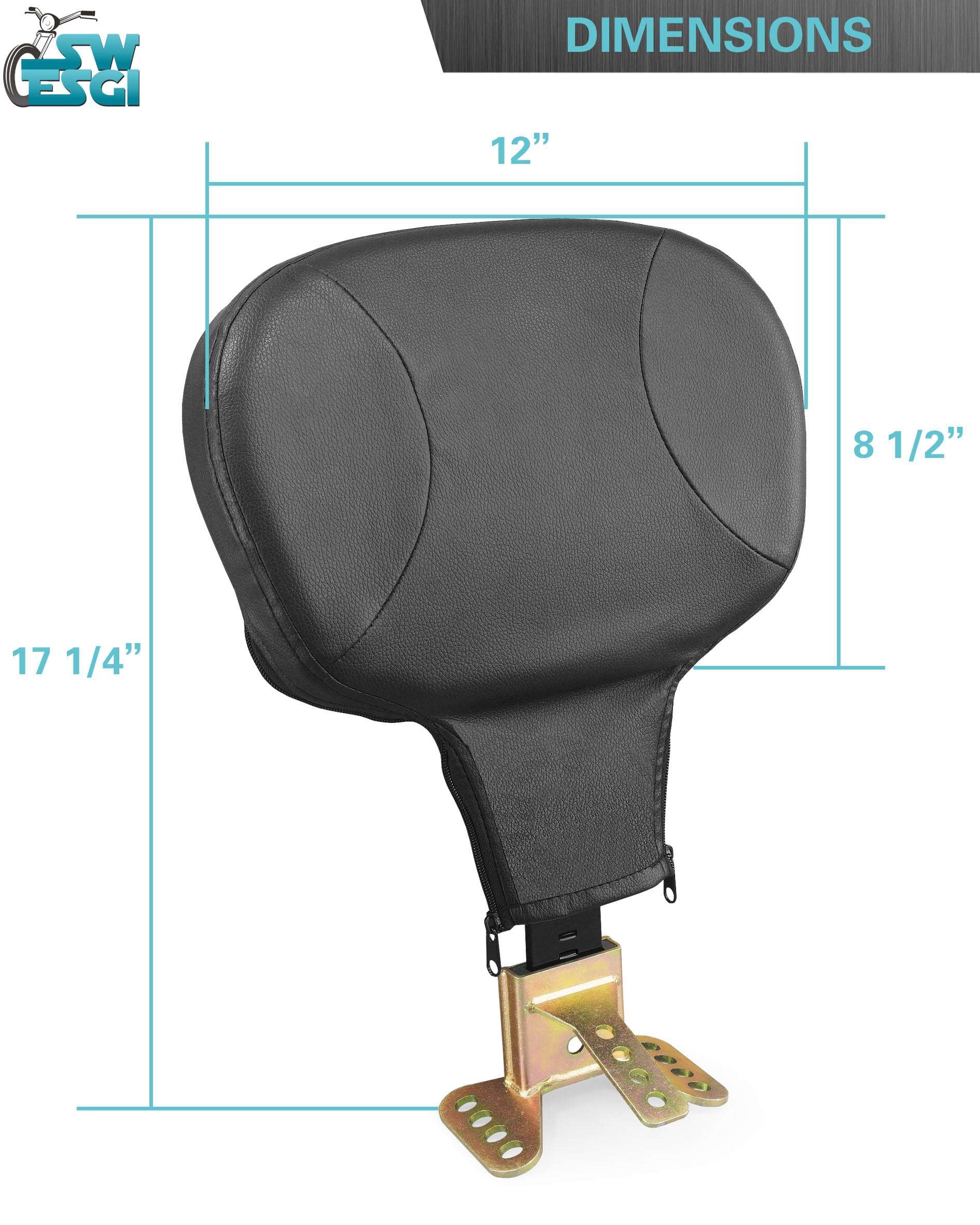Amazon.com: SWESGI Driver Backrest Fit for Harley CVO Tri Glide