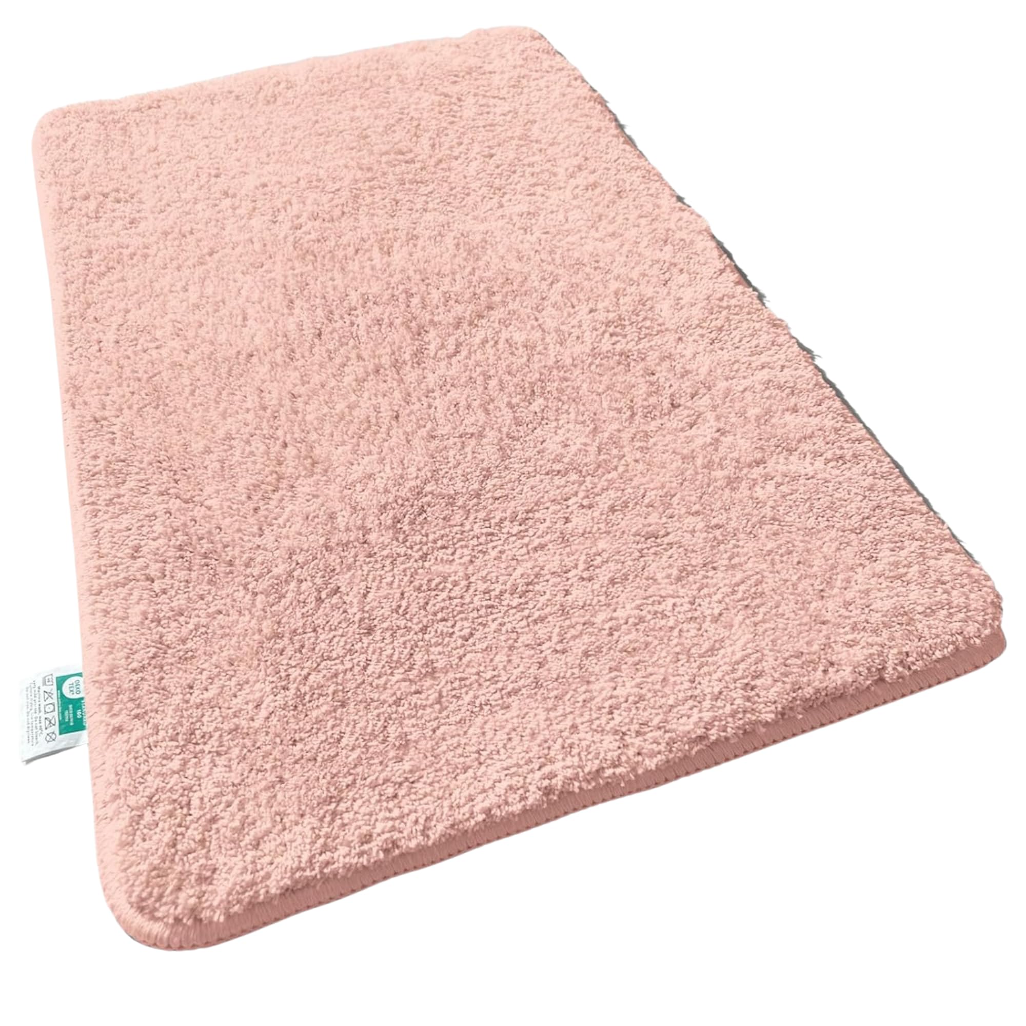 Alfombra de baño Sky | Alfombra de baño | Suave y densa | Antideslizante y de Secado rápido | Adecuado para calefacción por Suelo Radiante | Rectangular y Redondo (80 x 150 cm, Rosa)