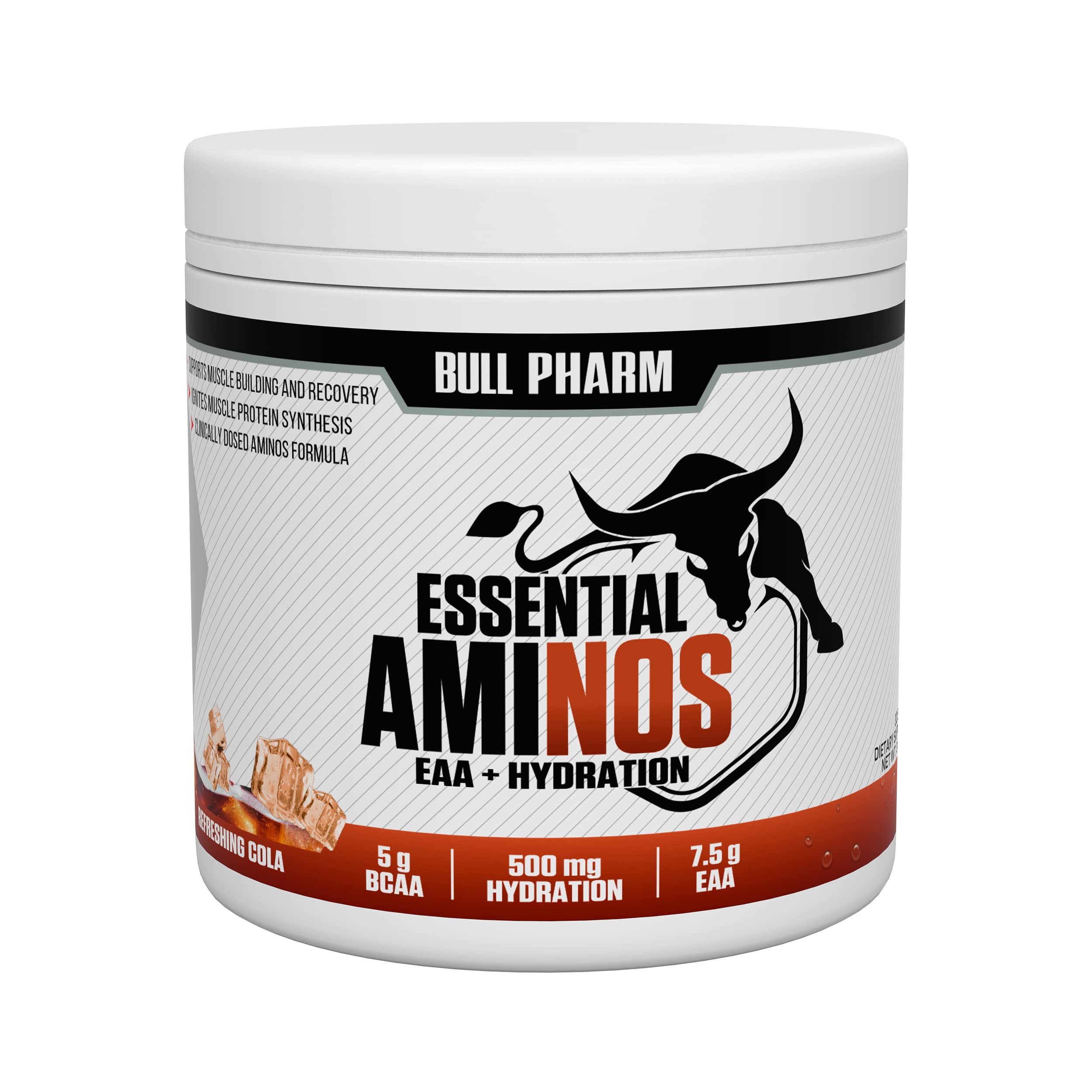 BULLPHARM ESSENTIAL AMINOS | HYDRATION | Vegan BCAA,L-Leucine,L-Iso Leucine,L-Valine,Coconut Water Powder | Lean Muscle Building I Recovery I FSSAI Approved (Refreshing Cola) (B0B3JJFMQH) Amazon Price History, Amazon Price Tracker
