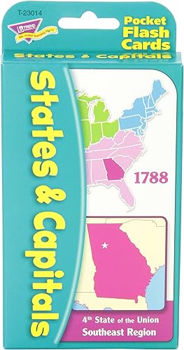 Miniatura 5 de Trend Enterprises IncTarjetas de bolsillo paquete de 56 Estados y Variados