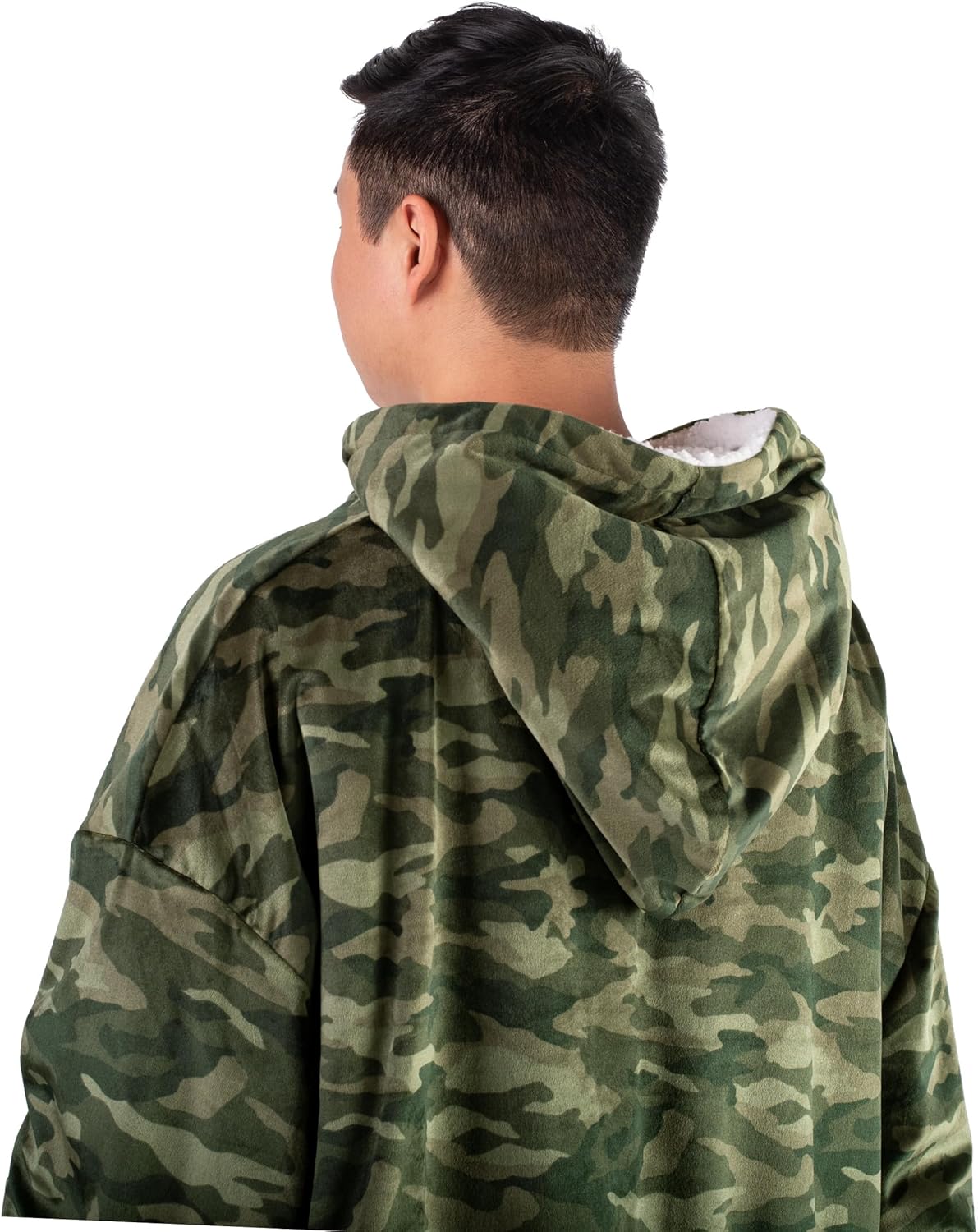 Bare Home Wearable Blanket Hoodie - Soft Plush Sherpa - Warm and Cozy - Oversized Wearable Blanket - Adult & Kid Sizes - Image 2