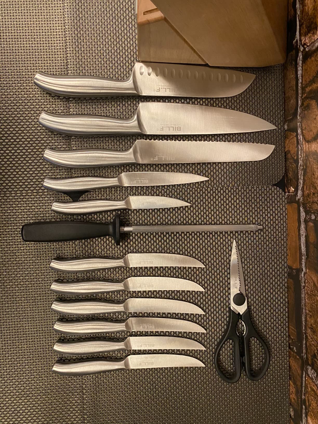 8/mo Finance BILL.F Kitchen Knife Set Professional Knife Set with