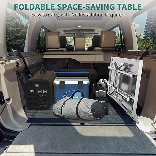 Miniatura 3 de YITAHOME Mesa plegable de acero inoxidable, mesa de preparación plegable de 48 x 24 pulgadas, mesa plegable de acero inoxidable para el hogar,