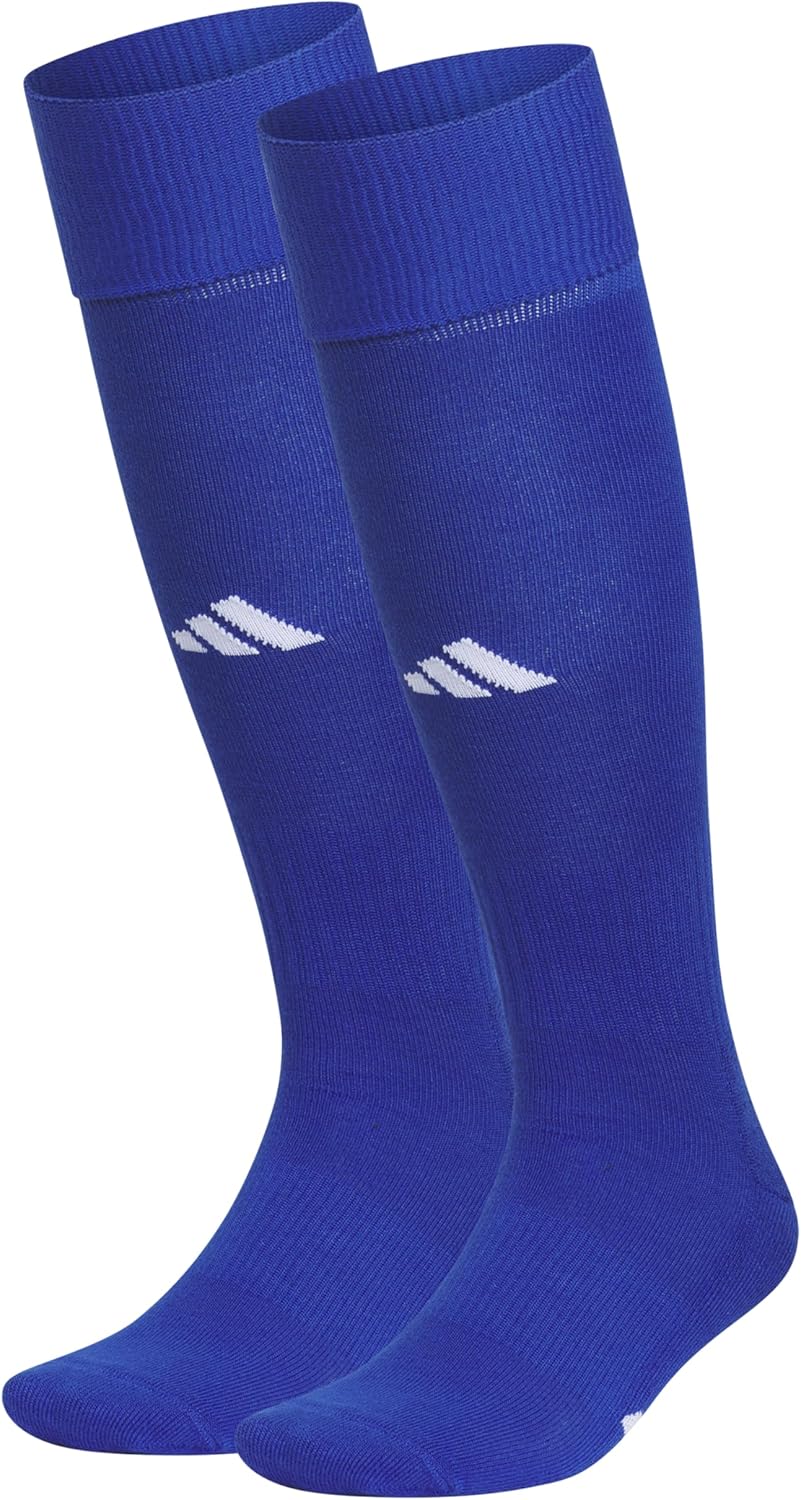 adidas Unisex Rivalry Soccer Socks (2-Pack) Over-the-Calf Athletic Fit for Men & Women