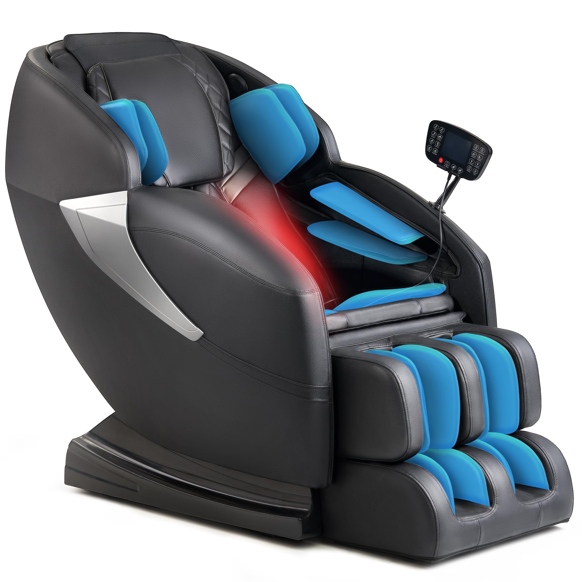 Massage Chair, Zero Gravity Full Body Massage Chair Extra Large Shiatsu Recliner w/ 14 Massage Points, Lumbar & Calf Heating, 20 Auto Modes, Air Compression, Bluetooth Speaker, Touch Screen Controller